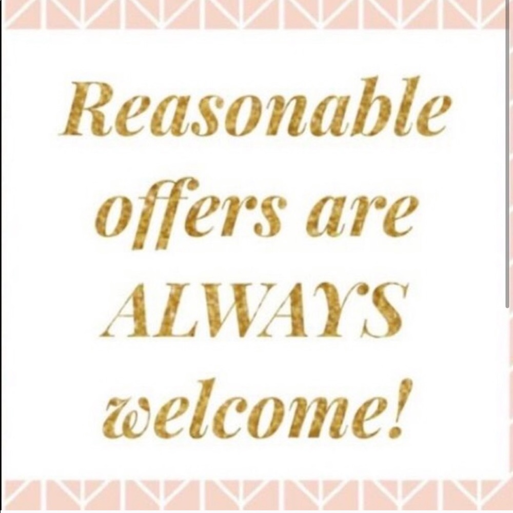 Reasonable offers are welcome